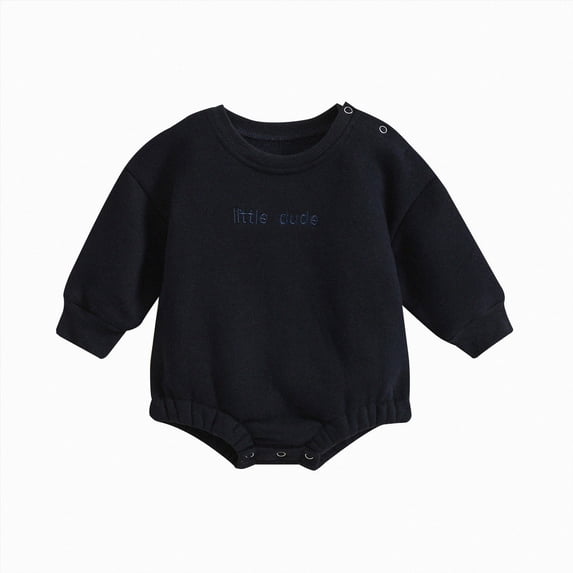 Baby Newborn Romper ClothesCotton Infant Newborn Baby Boy Girl Spring Fall Clothes Long Sleeve Bubble Sweatshirt Romper Cute Infant Outfit,bubble sweatshirt romper 6-12 Months