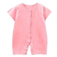thumbnail image 1 of Baby Newborn Romper ClothesCotton for 0-6 Months Infant Baby Suit Newborn Crawling Suit Short Sleeved Thin Coat Infant And Toddler Clothing, 1 of 4