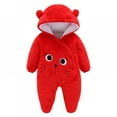 thumbnail image 1 of Baby Newborn Snowsuit Onesie Winter Coat Romper for Infant Girls Boys 0-2 Months, 1 of 5
