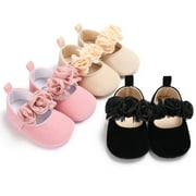 Baby Newborn Toddler Girl Crib Shoes Pram Soft Sole Prewalker Anti-slip Sneakers