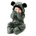 thumbnail image 1 of Baby Winter Clothes Cute Cartoon Animal Outfit Romper Hooded Baby Outerwear for Baby 0-3 Months, 1 of 6