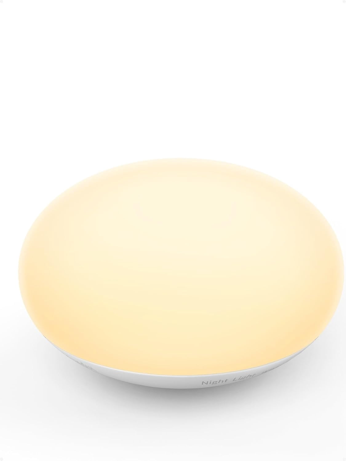 Baby Night Light, Nursery Night Lamp for Breastfeeding, Soft BPA Free Silicone Touch Night Lamp, Eye Caring, Easy Flip Design, Stepless Dimming, 1-Pack