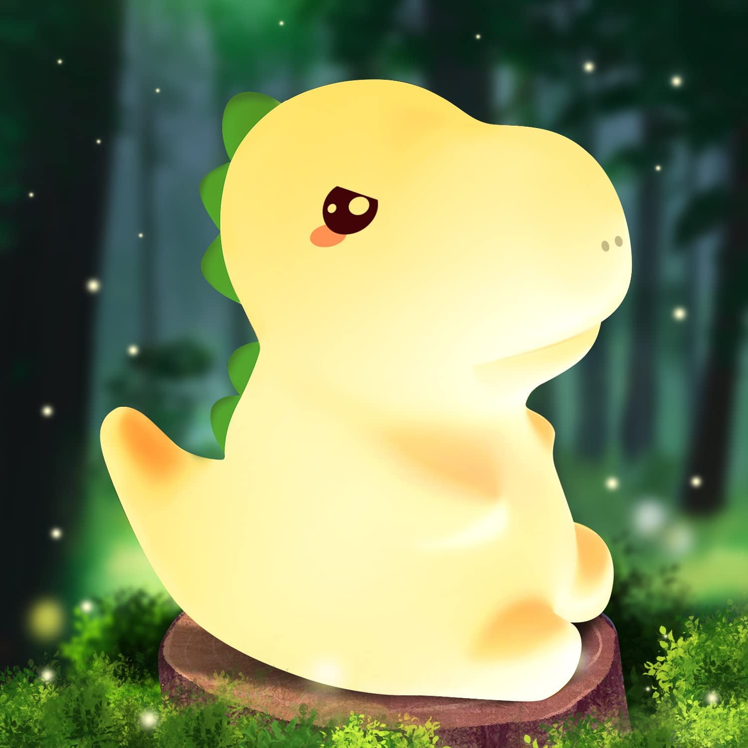 Baby Night Light Rechargeable & Portable Children's Night Light, 7 Light Colors Dinosaur Night Light Baby Night Light Children's Bedside Lamp