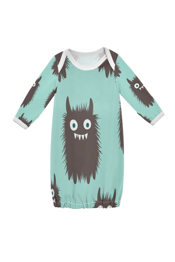 Baby Night dress Cartoon Creative Mini Shaggy Monste PatternSleepwear Outfits Pajamas
