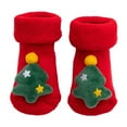 thumbnail image 1 of Baby Non-Slip Warm Christmas Socks - Infant Boys Girls Thick Winter Cozy Floor Socks for New Year 0-3 Years, 1 of 3