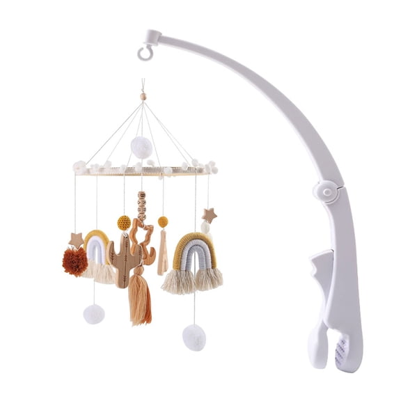 Baby Nursery Crib Mobile, Wooden Hanging Ceiling Decoration for Newborns, Boys & Girls, Baby Shower Gift