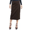 thumbnail image 1 of Baby'O Women's Basic Lightweight Below the Knee Midi Length Corduroy Straight Skirt, 1 of 7