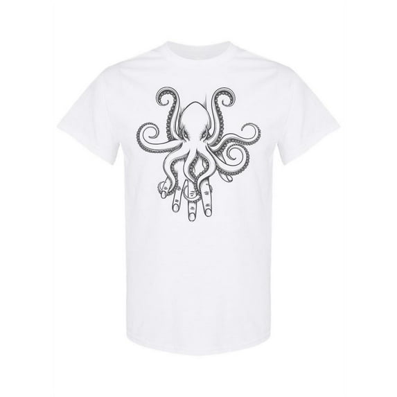 Baby Octopus In Human Hand T-Shirt Women -Image by Shutterstock, Female Small