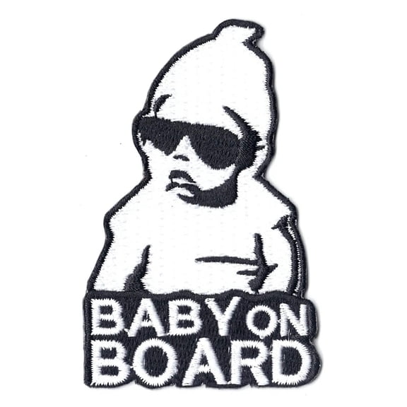 Baby On Board Iron On Patch