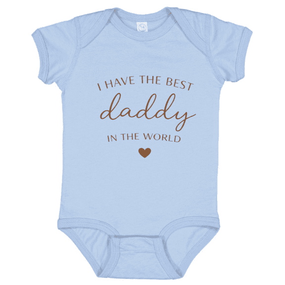 Baby Onesie Hub Best Daddy in the World Baby Bodysuit, Cute Father’s Day Infant Onesie Gift
