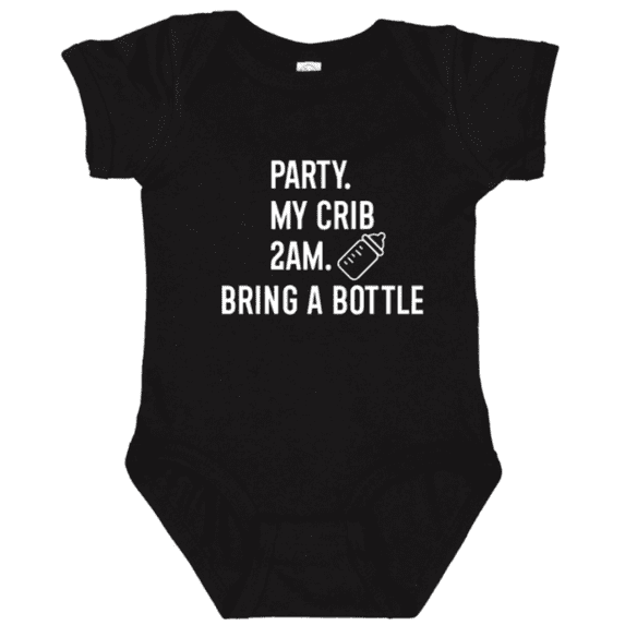 Baby Onesie Hub Bring A Bottle Baby Bodysuit, Funny Quotes Baby Gift