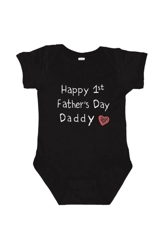Happy 1st Father’s Day Girl or Boy Baby Bodysuit – Baby Gift