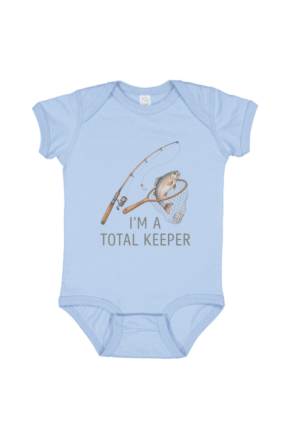 I’m a Total Keeper Fishing Baby Bodysuit, For Boys and Girls Baby Gift