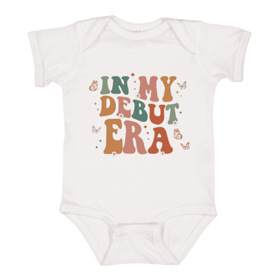 Baby Onesie Hub In My Debut Era Baby Bodysuit, Cute Music Era Baby Gift