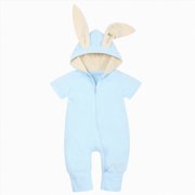 Baby Onesies Boy Baby Boy Girl Cotton Romper Rabbit Summer Newborn Jumpsuit Infant Clothing One Piece Zipper Outfit