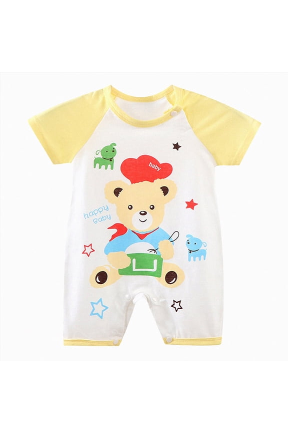 Baby Onesies Boy Baby Boy Romper Gentleman's Collared Polo Shirt Bow Tie short Sleeve Jumpsuit One-Piece Outfit