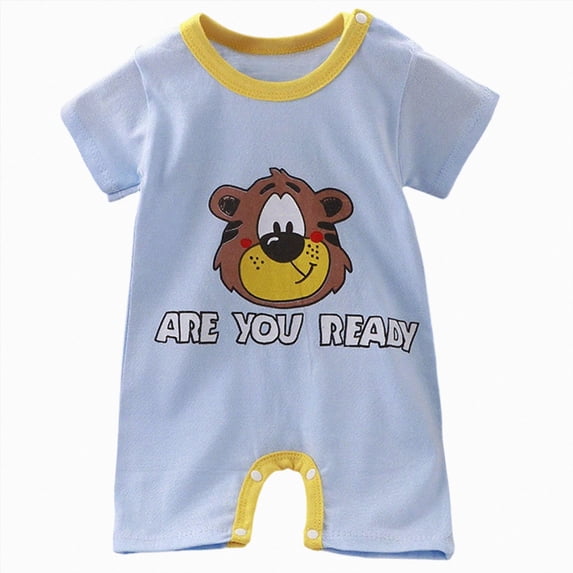 Baby Onesies Boy Baby Boy Rompers Short Sleeve Cotton Toddler Rompers Graphic Print Baby Clothes One-Piece Outfit