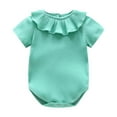 thumbnail image 1 of Baby Onesies Boy Girls Soft Cotton Short Sleeve Romper Baby Girl Romper Green 9-11 Months, 1 of 2