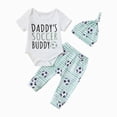 thumbnail image 1 of Baby Onesies Boy Newborn Baby Girl Soccer Outfit Soccer Bow Short Sleeve Bubble Romper Bell Bottom Pants Headband Set Summer Clothes, 1 of 9