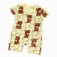 thumbnail image 1 of Baby Onesies Boy Newborn Infant Baby Boy Girl Clothes Cartoon Print Short Sleeve Jumpsuit One-Piece Romper Bodysuit, 1 of 4