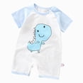 thumbnail image 1 of Baby Onesies Boy Romper Summer Short Sleeve Buttoned One Piece Romper Bodysuit, 1 of 4