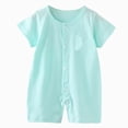 thumbnail image 1 of Baby Onesies Boy Unisex Baby Cotton Romper Boys Short Sleeve One-Piece Jumpsuit Infant Snap Up Bodysuits Summer Outfits 0-24M, 1 of 4