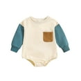 thumbnail image 1 of Baby Onesies Boys Girls Long Sleeve Romper Kids Fall Winter Clothes(Size:0-3 Months), 1 of 7