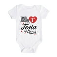 thumbnail image 1 of Baby Onesies Boys Girls Short Sleeve Letter Prints Bodysuits Clothes Gender Neutral Baby Clothes White 6 Months-9 Months, 1 of 6