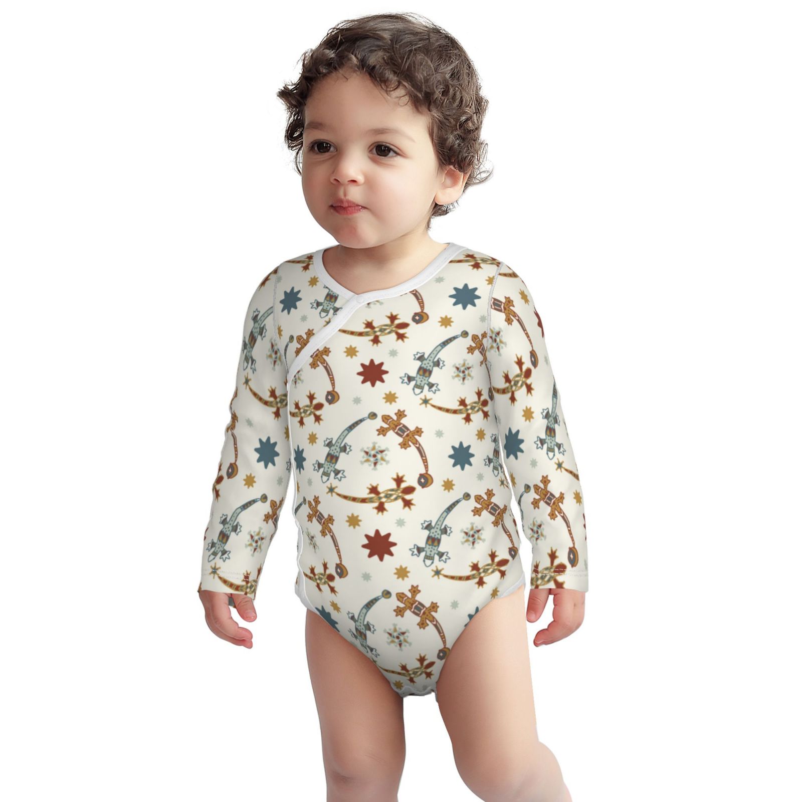 MCHIVER Cherry Blossom Baby Bodysuit - 100% Cotton Short Sleeve Onesie For Newborns 0-24 Months, Boy & Girl