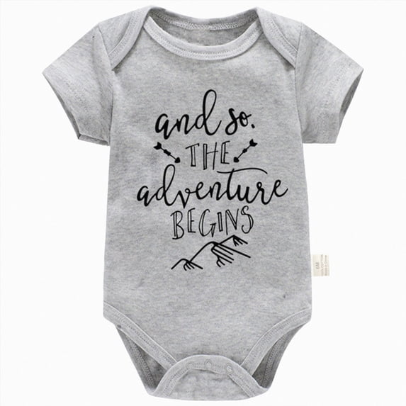 Baby Onesies Girl Baby Bodysuit Funny Cute Letter Print Romper Newborn Clothes for Boys Girls