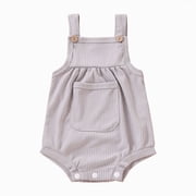 Baby Onesies Girl Baby Boy Girl Corduroy Overalls Romper Sleeveless Straps Button Jumpsuit Unisex Baby Overalls