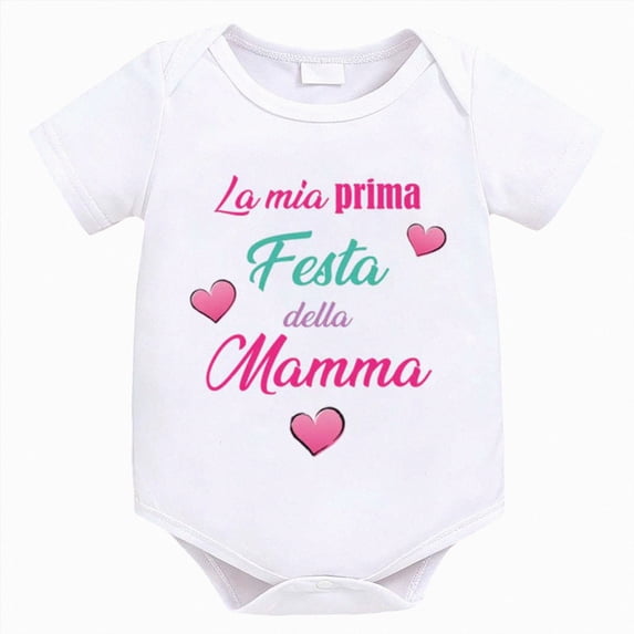 Baby Onesies Girl Baby Girl Boy Romper Letter Print Short Sleeve Romper Bodysuit Newborn Jumpsuit