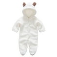 thumbnail image 1 of Baby Onesies Jumpsuit Hooded Long Sleeve Fleece Rompers, 1 of 7