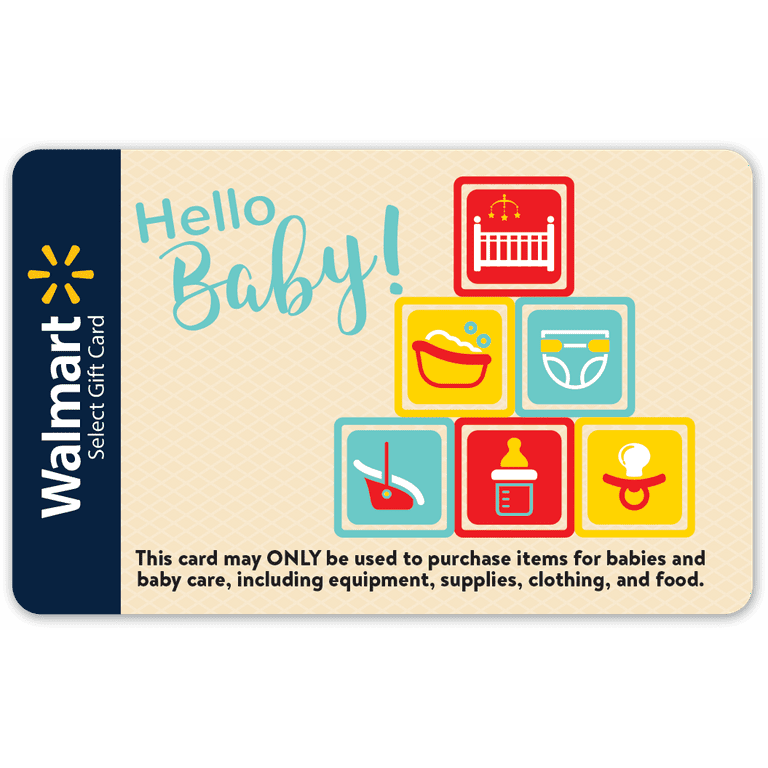 Walmart baby top seat gift card