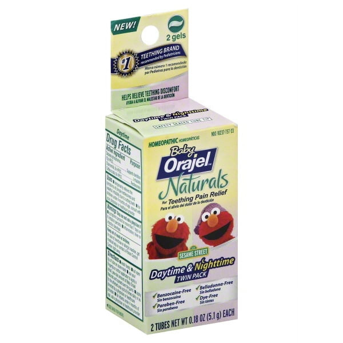 Orajel homeopathic teething best sale gel