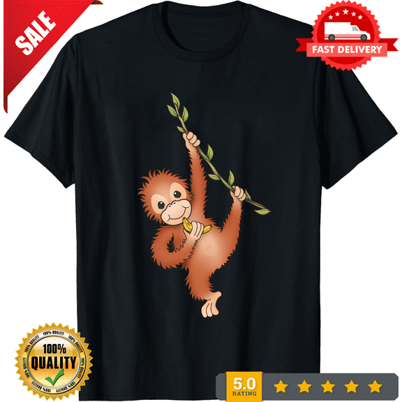 Baby Orangutan Unisex T-Shirt - 100% Cotton, LIMITED EDITION-TH63392