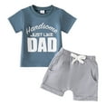 thumbnail image 1 of Boys Clothes 12-18 Month Boy Clothes Summer Toddler Boy Clothes Kids Summer Outfits Shirt Short Sets Blue 6-12 Months, 1 of 6