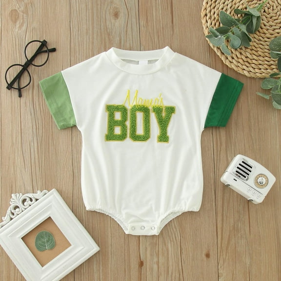 Girl Outfits Cute Pattern Print Short Sleeve Bodysuit Baby Girl Gifts for Baby 3-6 Months