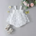 thumbnail image 1 of Baby Outfits Cute Pattern Embroider Ruffle Sleeveless Romper Bodysuit Baby Girls' Clothing for Girls 9-12 Months, 1 of 8