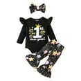 Baby Outfits Girl Winter Now Year Long Sleeve Letter Prints Romper