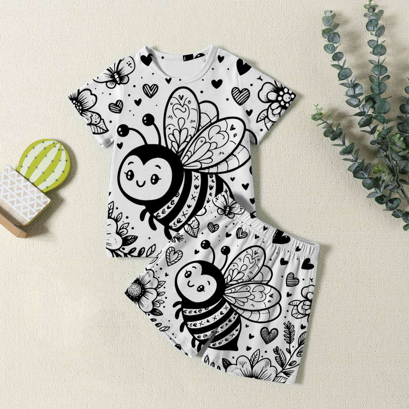 BABIES SHORT SLEEVE TEE QUEENS BEE HIVE