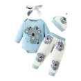 Baby Outfits Girls Boys Long Sleeve Romper Bodysuit Cartoon Prints