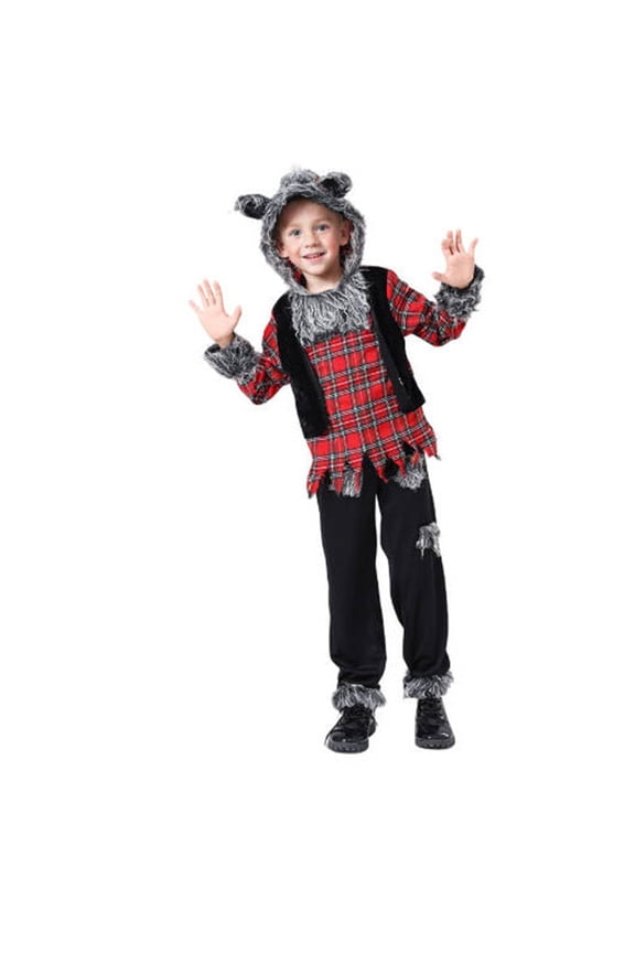 Baby Outfits Piece Kids Hungry Howler Werewolf Shaped Stage Performance Clothing Set Cool Multicolour Sizes 5-6 Kids Clothes