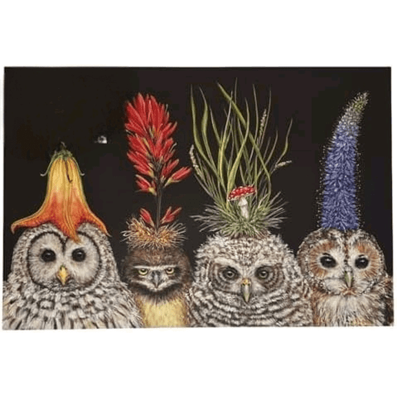 Baby Owls Disposable Paper Placemats - Designed by Vicki Sawyer American Made - 18 Sheets per Pad$$Home Decor, Kitchen, & Other