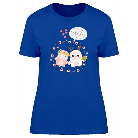 Baby Owls Love You Bubble T-Shirt Women -Image by Shutterstock, Female Small