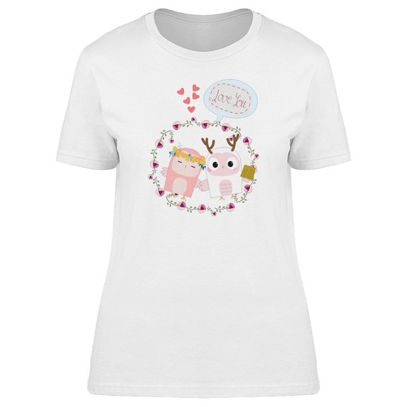 Baby Owls Love You Bubble Tee Women's -Image by Shutterstock