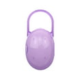 thumbnail image 1 of Baby Pacifier Case Container Holder Travel Storage Box Purple/ Baby Pacifier Storage Box, Anti-Drop Chain, Clean And Hygienic, Easy To Carry, 1 of 3