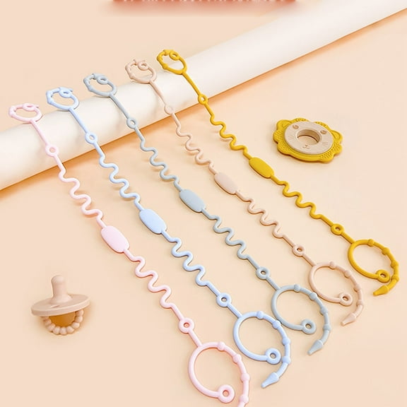 Baby Pacifier Drop Chain Toy Strap with Food Grade Silicone for Safe and Secure Teething Accessories