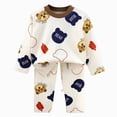 thumbnail image 1 of Baby Pajamas Set Pjs - Kids Toddler Boy Girl Short Long Sleeve Snug Fit Sleepwear 6-12 Months 12-24 Months 2t 3t 4t 5t 6t 7t 8t 9t Children(Dark Blue,12-18 Months), 1 of 5