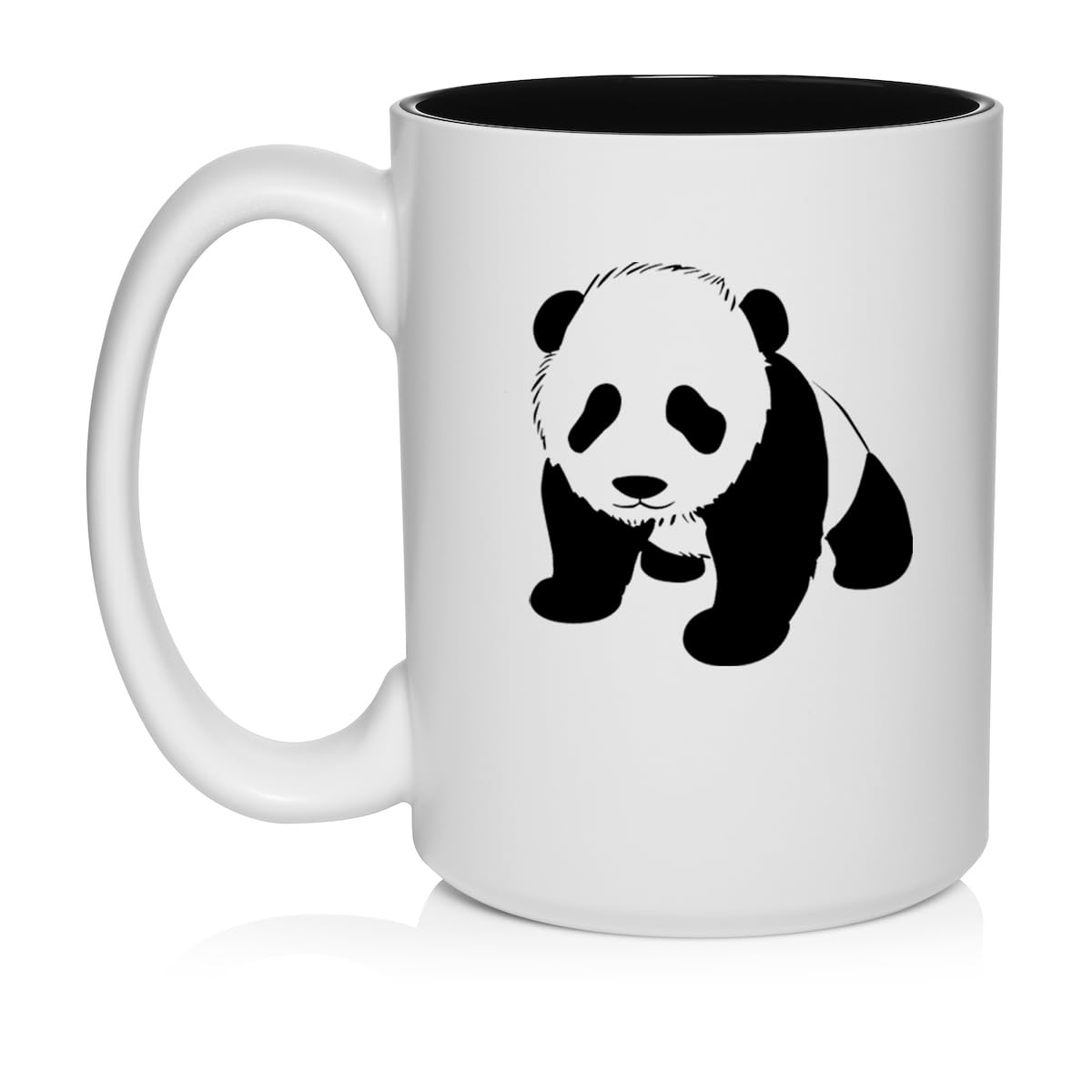 Baby Panda Ceramic Coffee Mug Tea Cup Gift for Her, Him, Friend, Coworker, Wife, Husband, Animal Lover (15oz White)